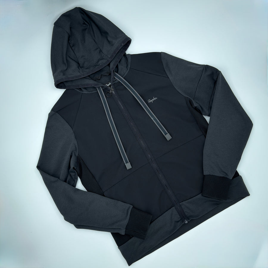 Rapha Women's Transfer Hoodie - M - Black / Dark Grey - Very Good Used Condition