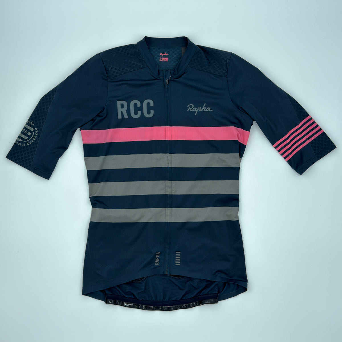Rapha RCC Women's Pro Team Aero Jersey - XS - Navy - Excellent Used Condition