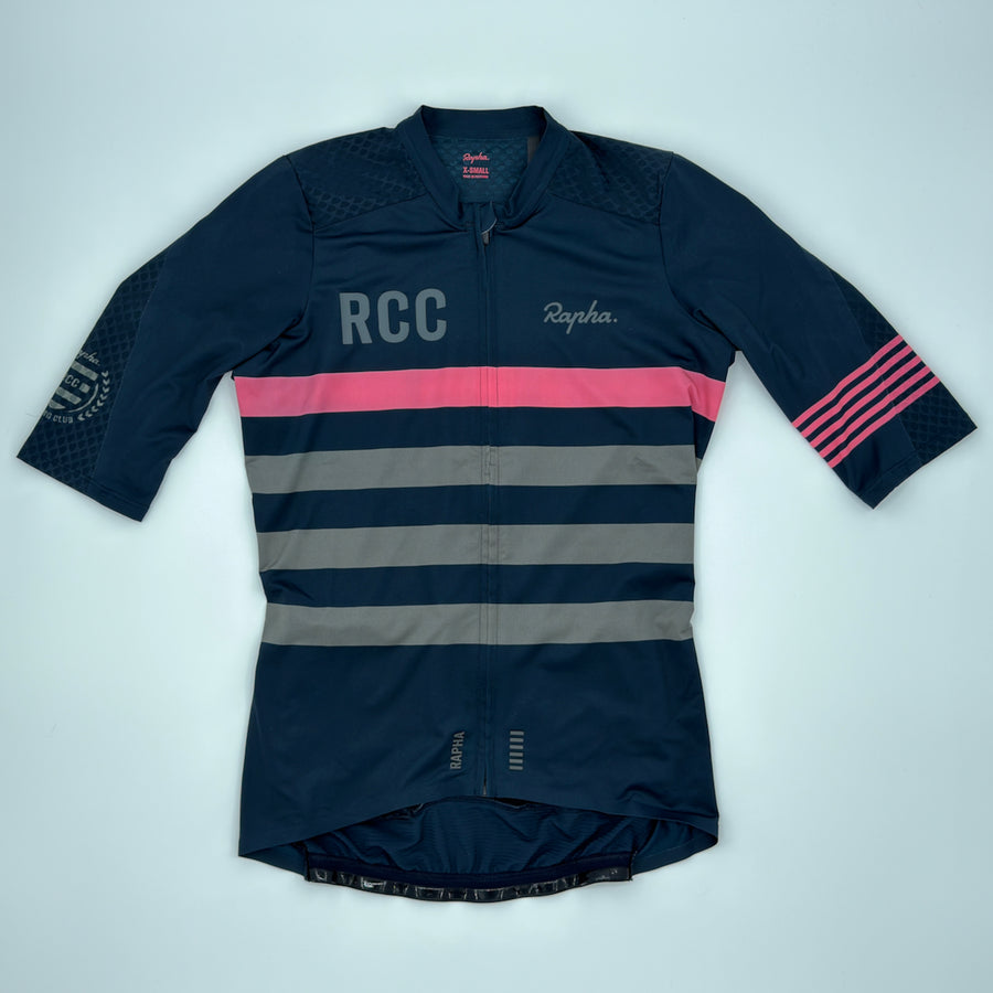 Rapha RCC Women's Pro Team Aero Jersey - XS - Navy - Excellent Used Condition (alternate view)