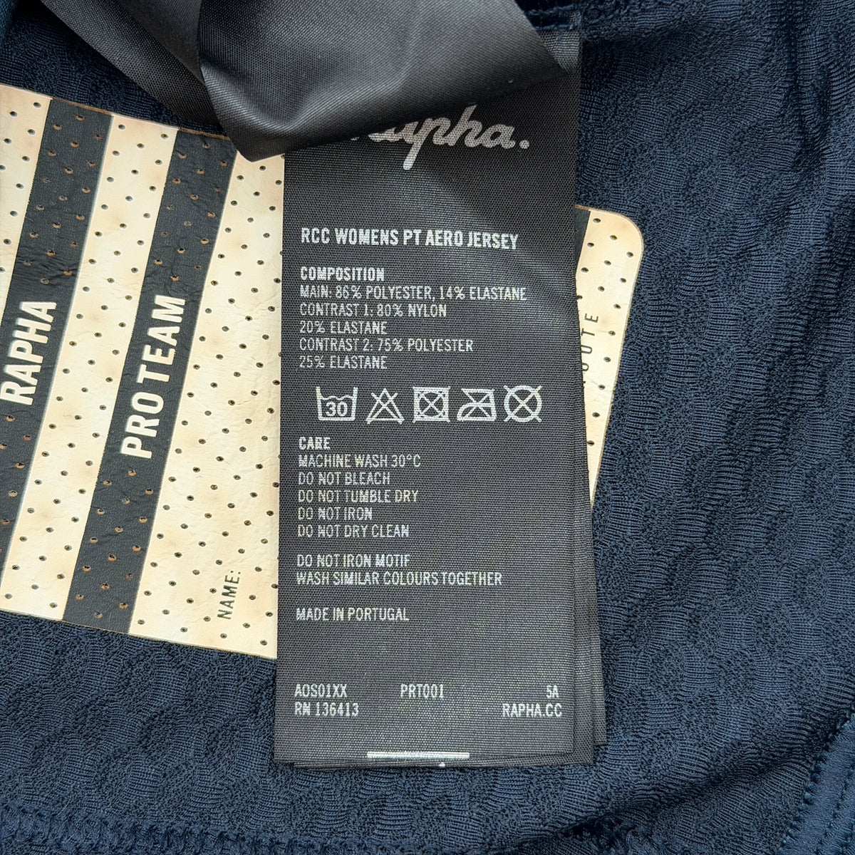 Rapha RCC Women's Pro Team Aero Jersey - XS - Navy - Excellent Used Condition