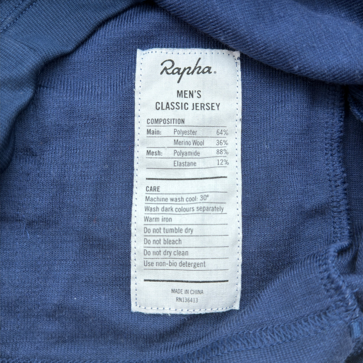 Rapha Men's Classic Jersey - S - Navy - Very Good Used Condition