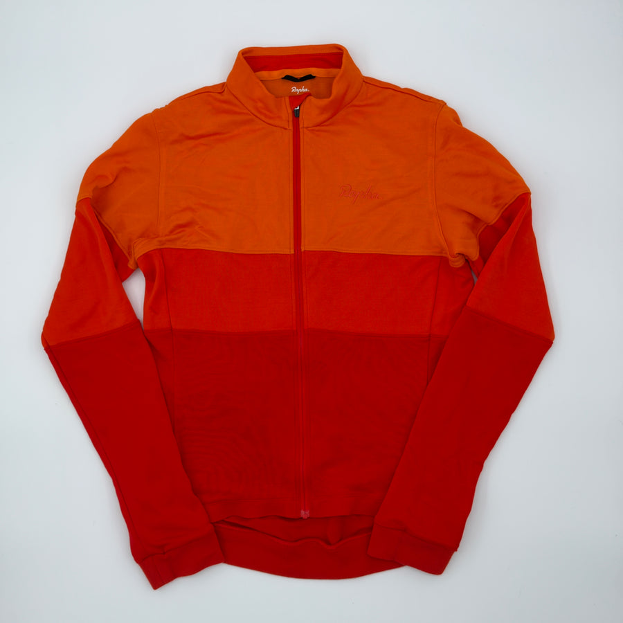Rapha Men's Tricolour Long Sleeve Jersey - S - Orange / Red - Very Good Used Condition (alternate view)