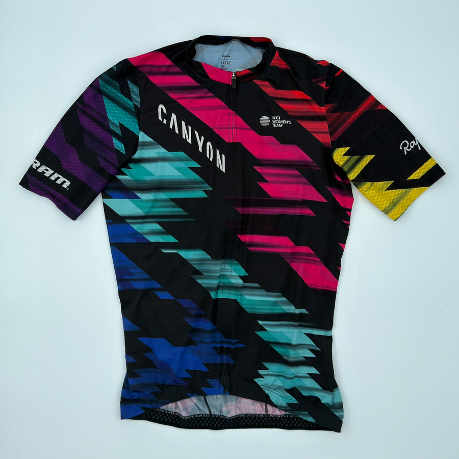 Rapha CANYON//SRAM Women's Aero Jersey - L - Black / Multicolour - Excellent Used Condition (alternate view)