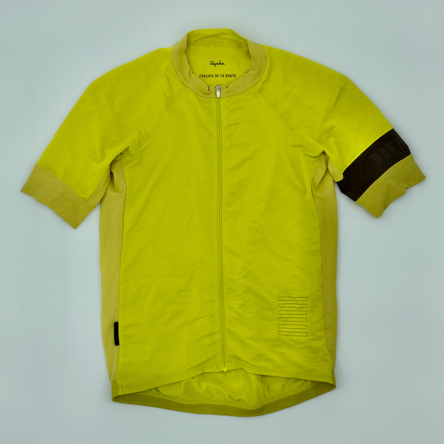Rapha Men's Pro Team Jersey - M - Chartreuse - Very Good Used Condition (alternate view)