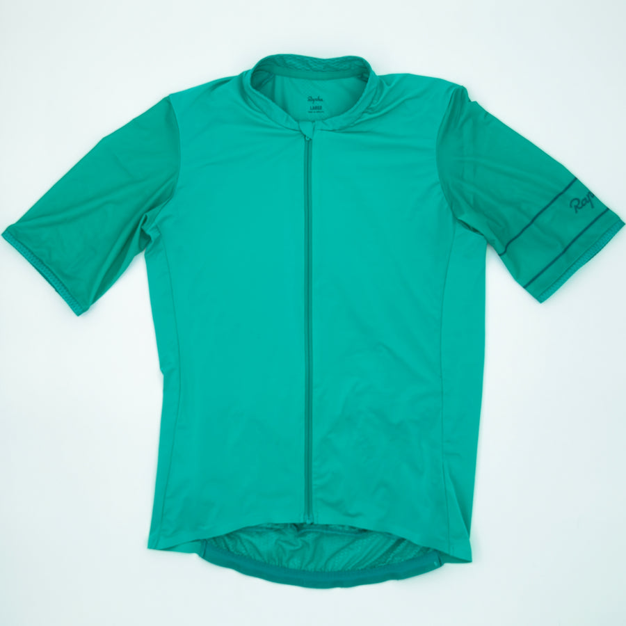 Rapha Women's Lightweight Souplesse Jersey II angled front view showing semi-sheer mesh sleeves (alternate view)