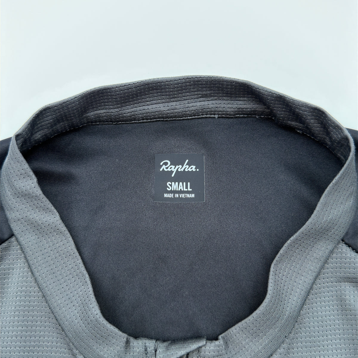 Rapha Men's Pro Team Training Jersey neck label, Small, Made in Vietnam