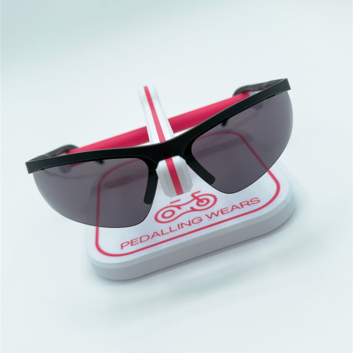 Rapha Mistral Glasses angled front view showing half-framed design with open lower edge