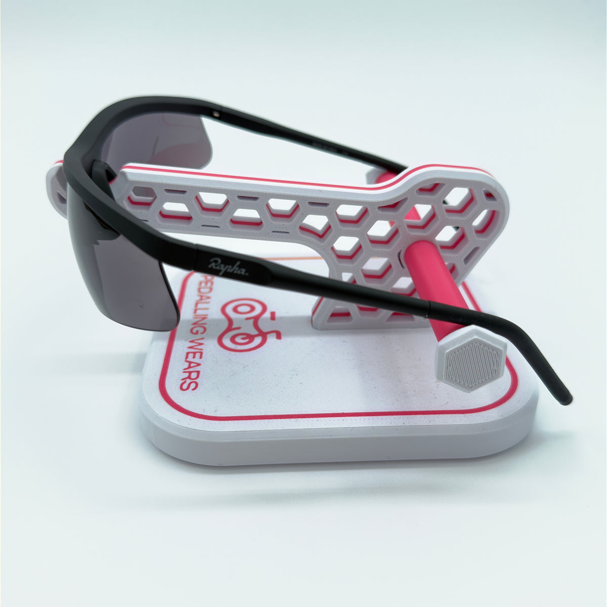 Rapha Mistral Glasses temple detail showing slim arm profile and hinge