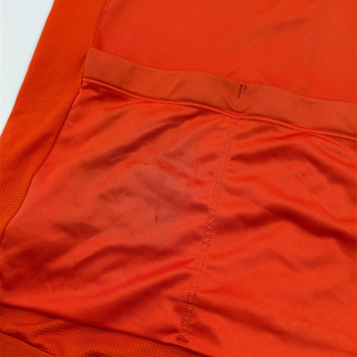 Close-up of the mark to the rear pocket panel