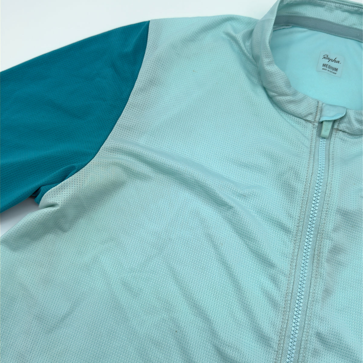 Rapha Pro Team Training Jersey shoulder and chest detail showing waffle-textured fabric
