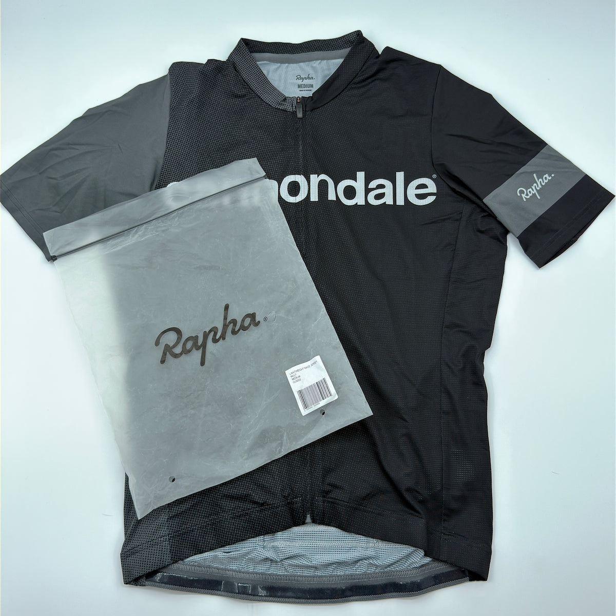 Rapha x Cannondale Pro Team Lightweight Jersey shown with its original Rapha packaging