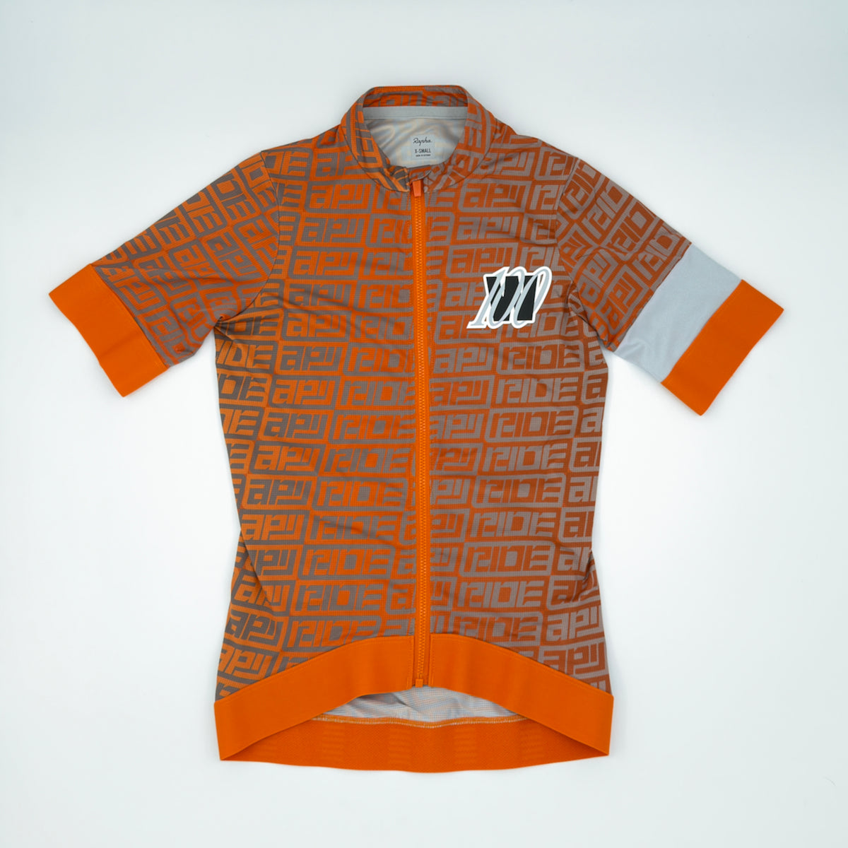 Rapha Women's 100 Pro Team Training Jersey - X-Small - Orange / Grey - Excellent Used Condition