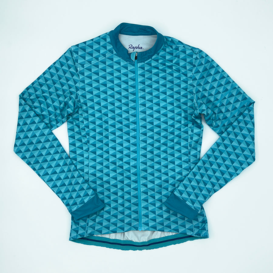 Rapha Women's Cross Long Sleeve Souplesse Jersey - M - Teal - Excellent Used Condition (alternate view)