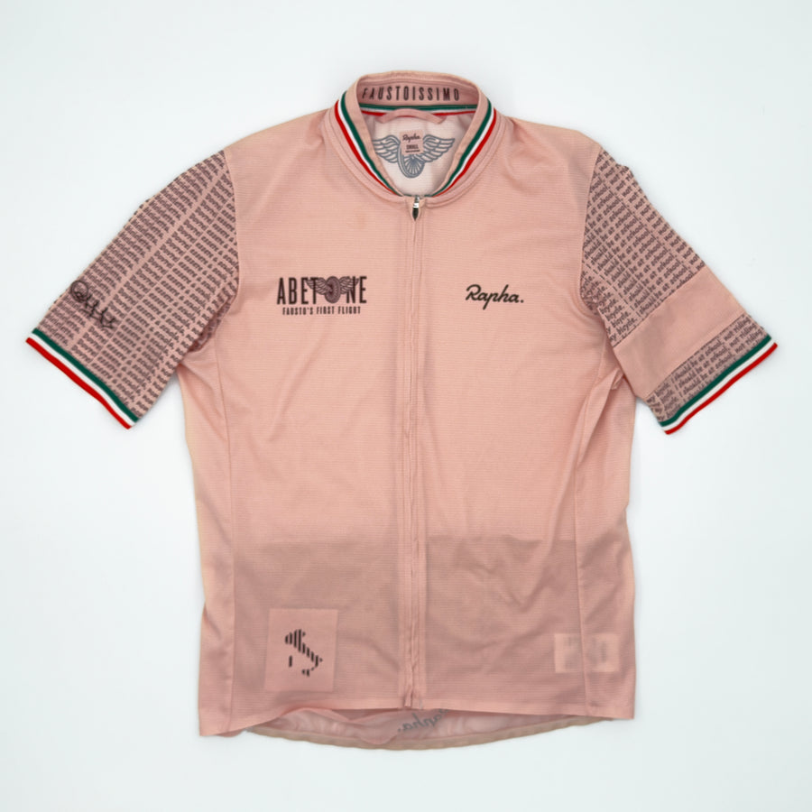 Rapha Men's Coppi Flyweight Jersey Abetone Fausto's First Flight - S - Pale Pink - Excellent Used Condition (alternate view)