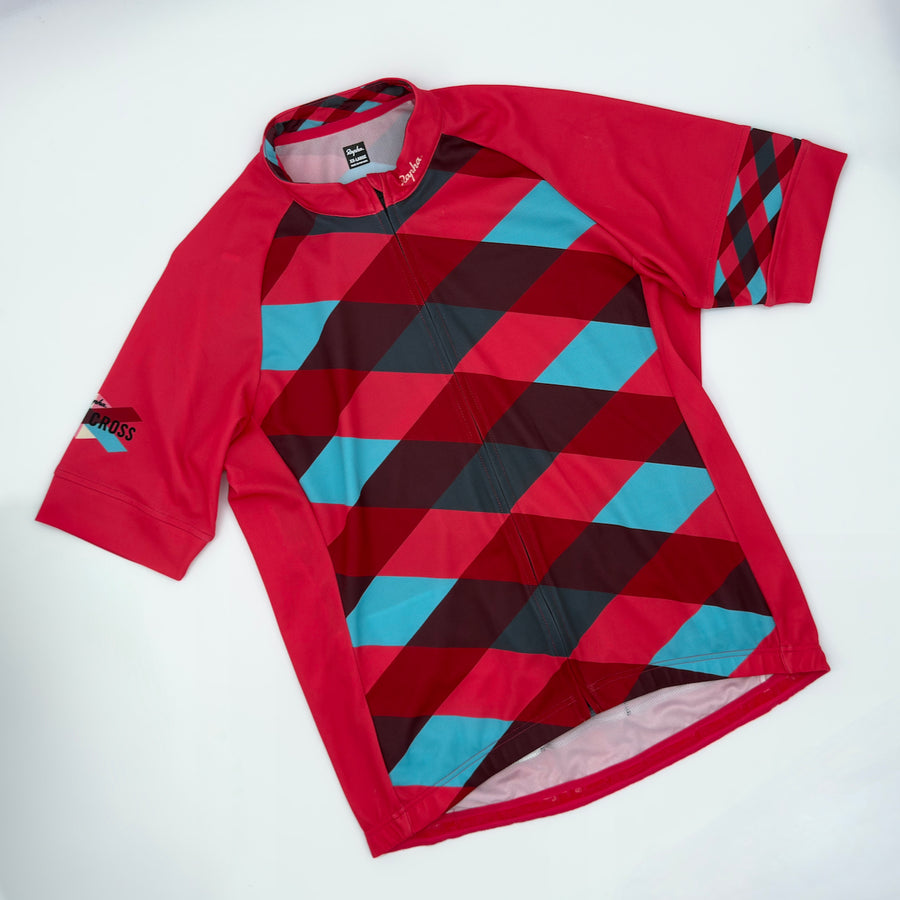 Rapha Men's Super Cross Jersey - XXL - Red / Teal - Very Good Used Condition