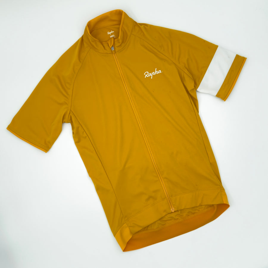 Rapha Men's Core Jersey - S - Mustard - Very Good Used Condition