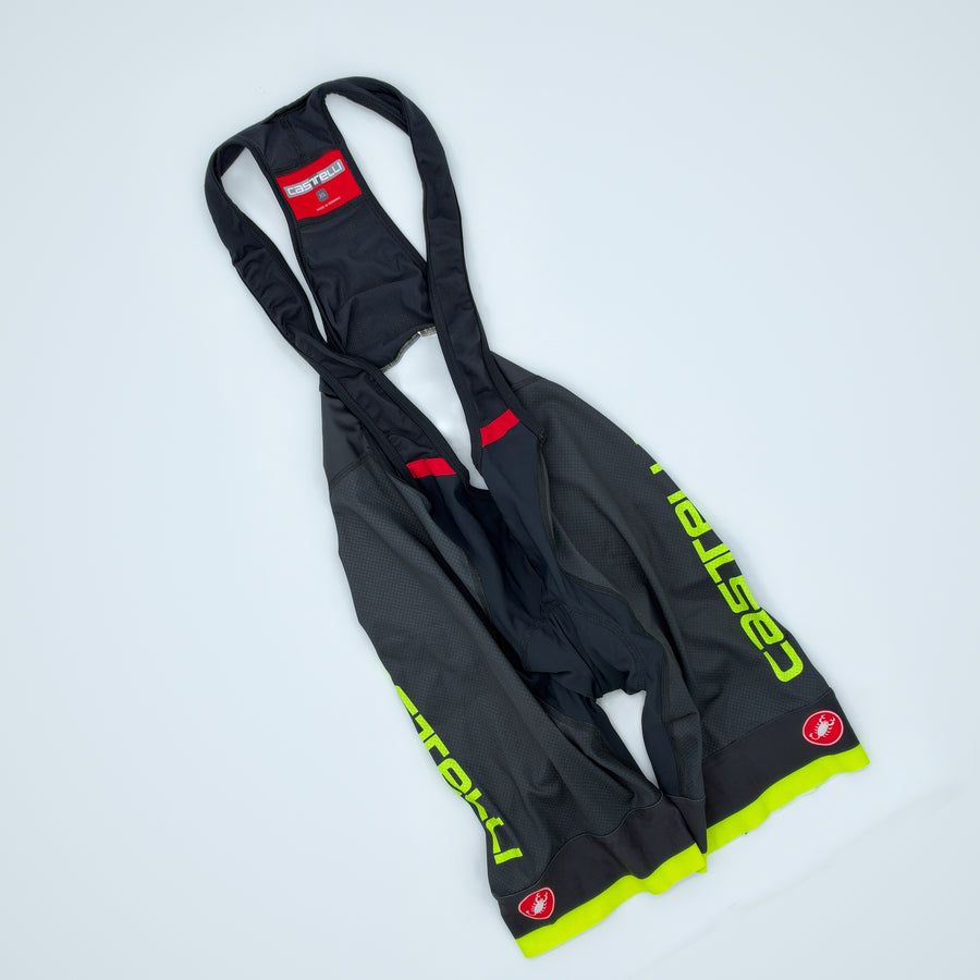 Castelli Men's Competizione Bib Shorts - Extra Large - Black / Fluo Yellow - Very Good Used Condition