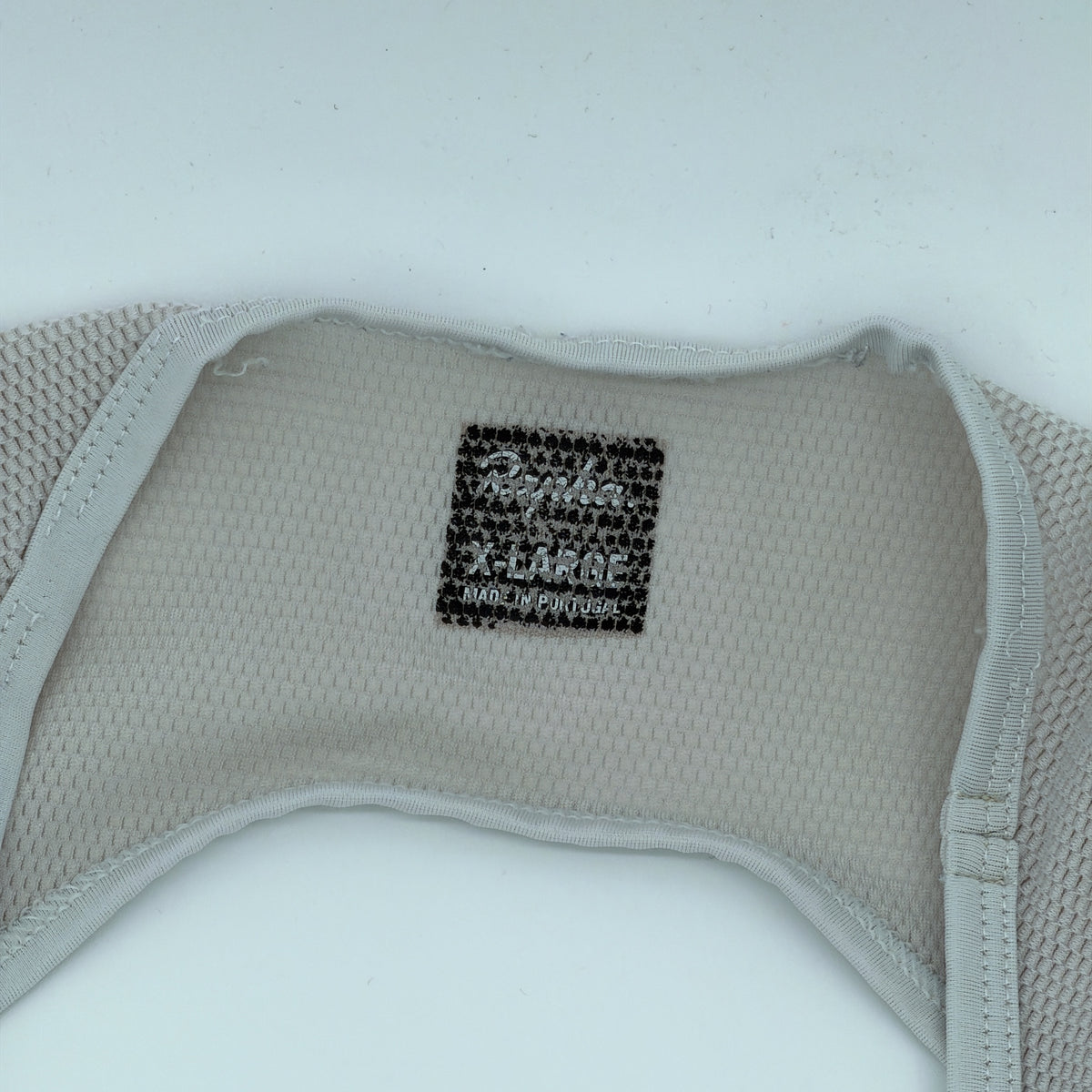 Rapha size label showing X-Large