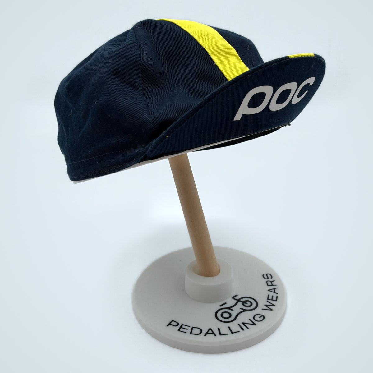 POC logo on the side of the peak