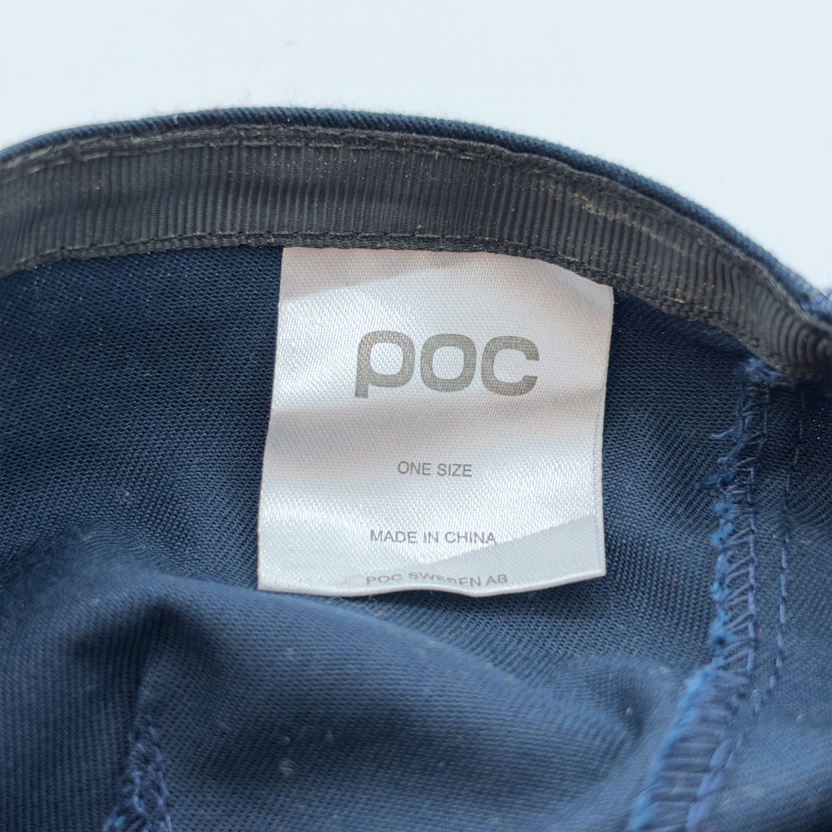Inside label, POC one size, made in China