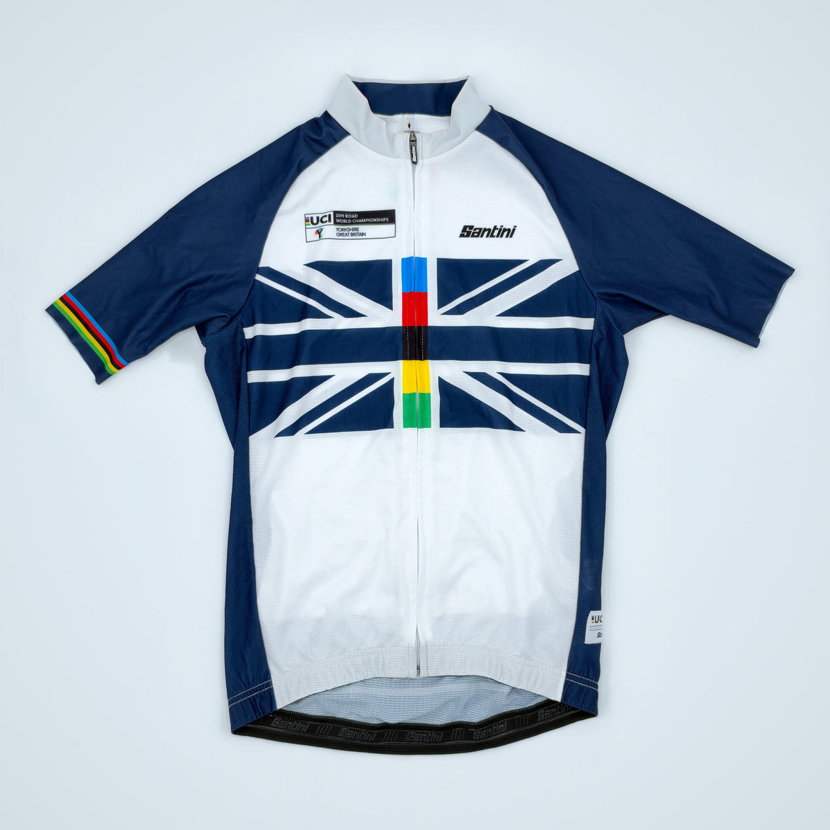 Santini Yorkshire 2019 Union Jack jersey flat front view