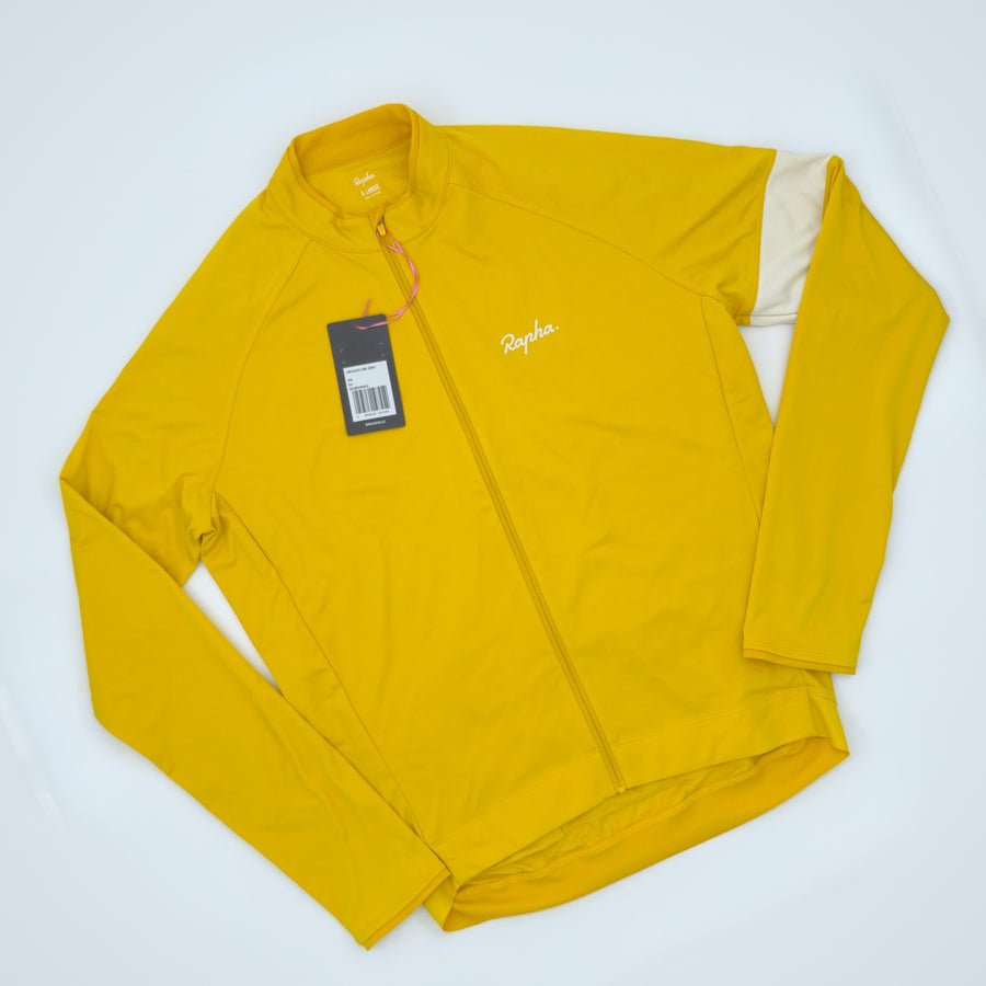 Rapha Men's Long Sleeve Core Jersey - Extra Large - Yellow - New With Tags