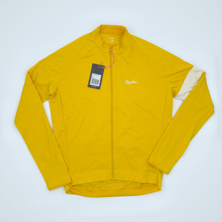 Rapha Men's Long Sleeve Core Jersey - Extra Large - Yellow - New With Tags (alternate view)
