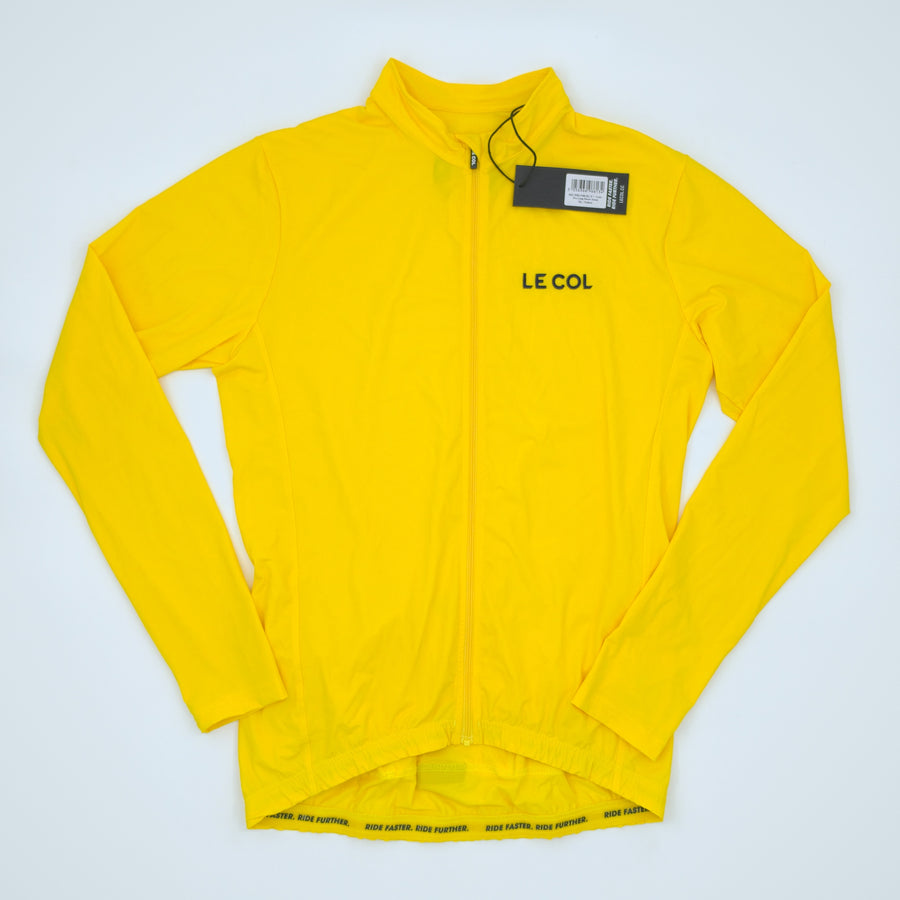 Le Col Men's Pro Long Sleeve Jersey - Extra Large - Yellow - New With Tags (alternate view)