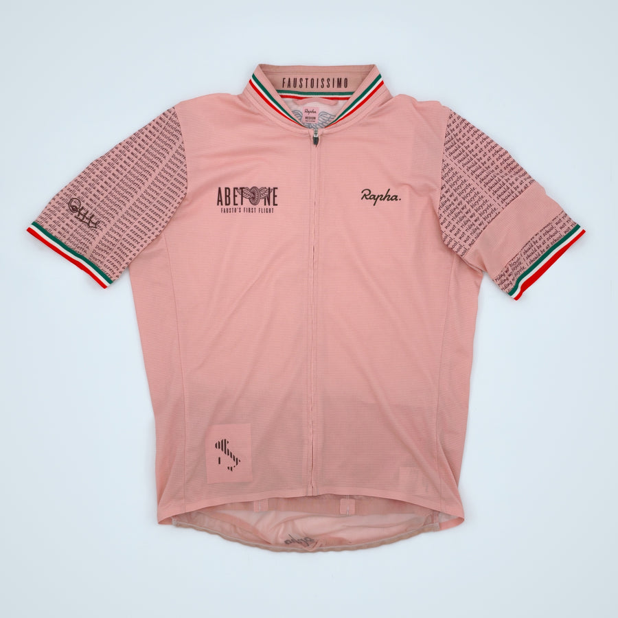 Rapha Men's Coppi Flyweight Jersey - Medium - Pink - Excellent Used Condition (alternate view)
