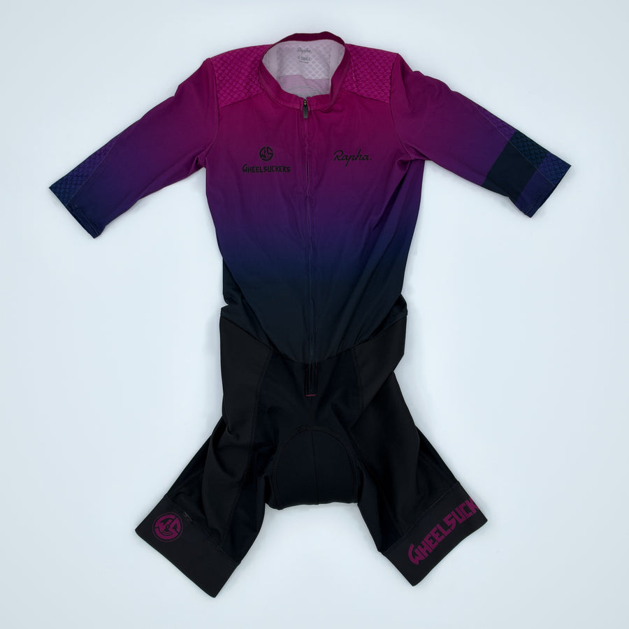 Rapha Women's Pro Team Aerosuit - Wheelsuckers - Extra Small - Plum / Pink / Black - Very Good Used Condition (alternate view)