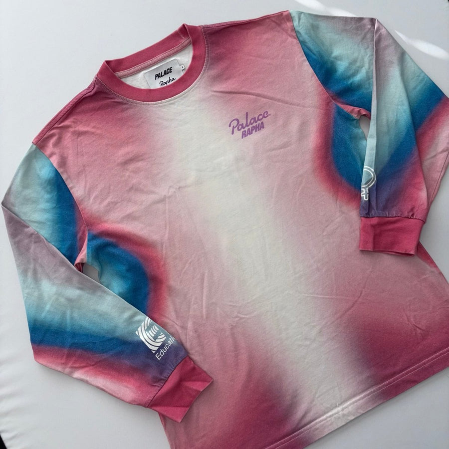 Rapha x Palace EF L/S T-Shirt - S - Multi - colour - Excellent Used Condition - Pedalling Wears